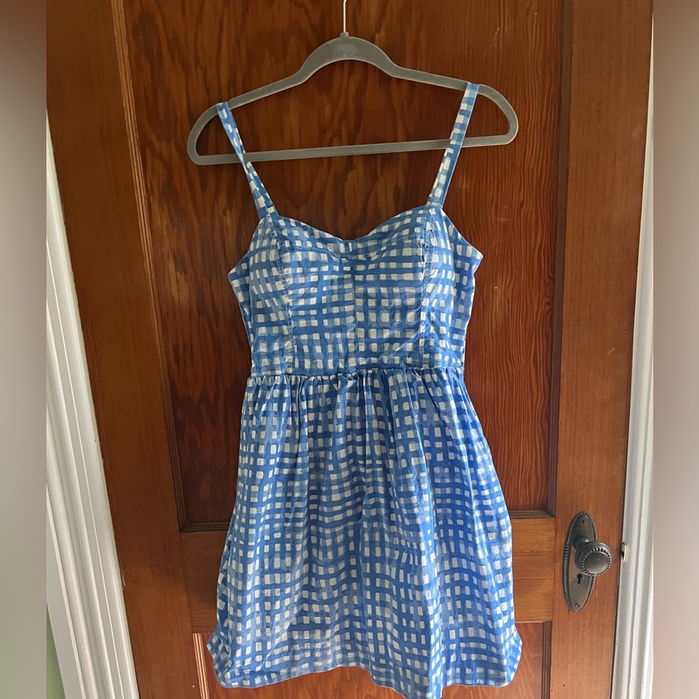 Lily Pulitzer Ardleigh Blue and White Gingham Dress size 8